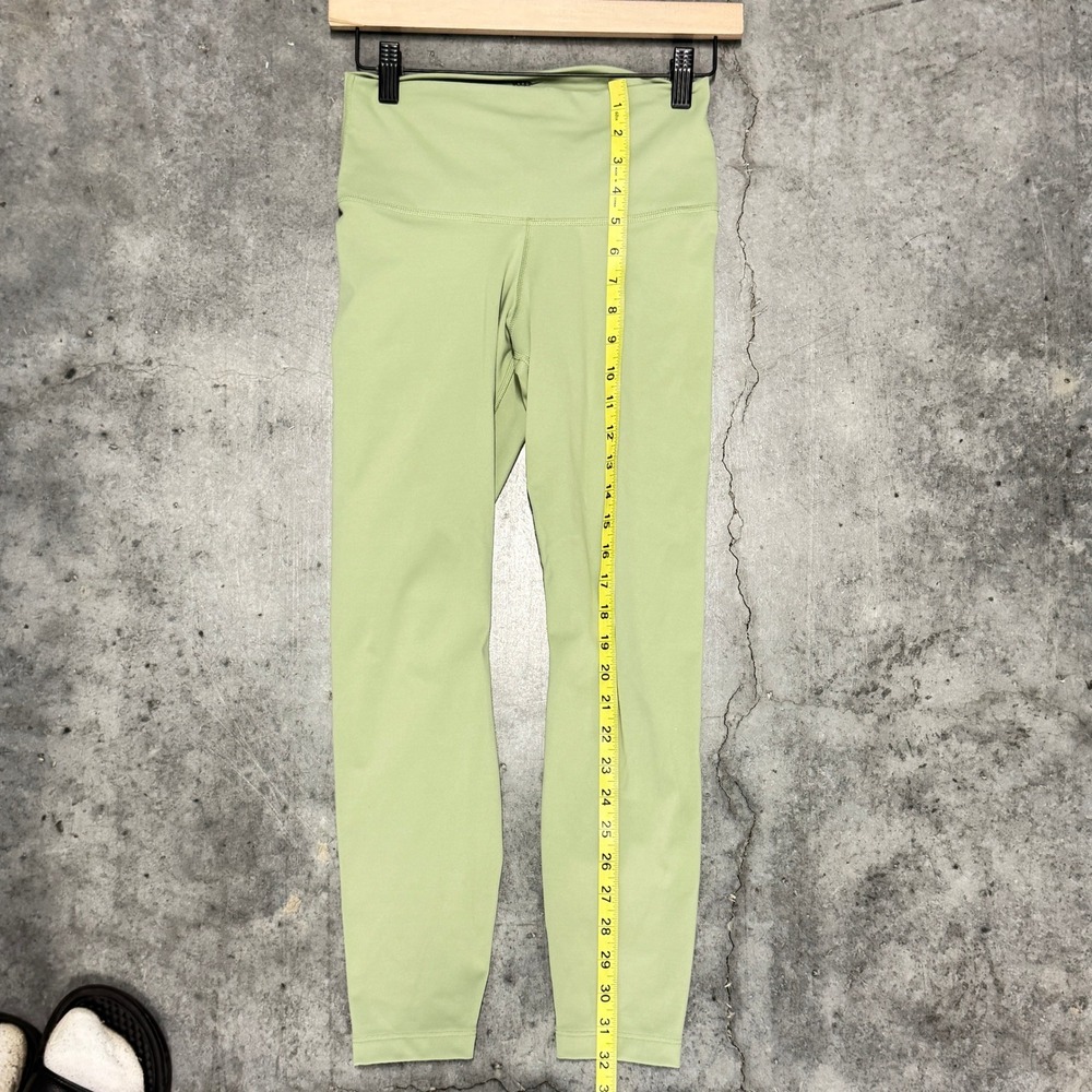 Nike Yoga Dri-FIT High Waisted 7/8 Leggings Sage Green Floral Swoosh Medium - Picture 8 of 9